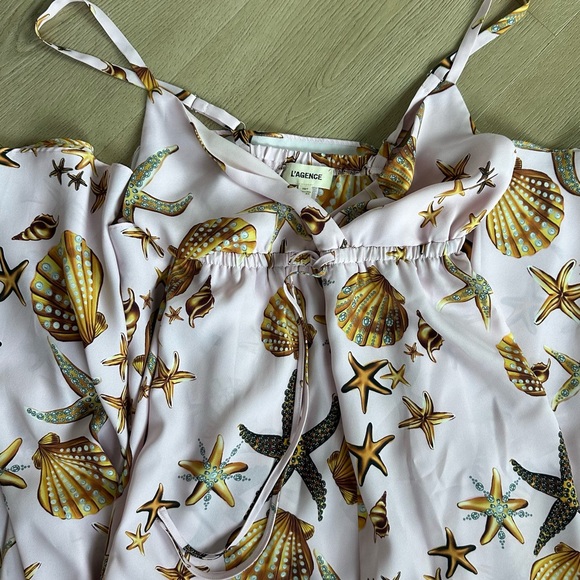 NWOT L’Agence Sachi Shell print maxi dress - Picture 7 of 9